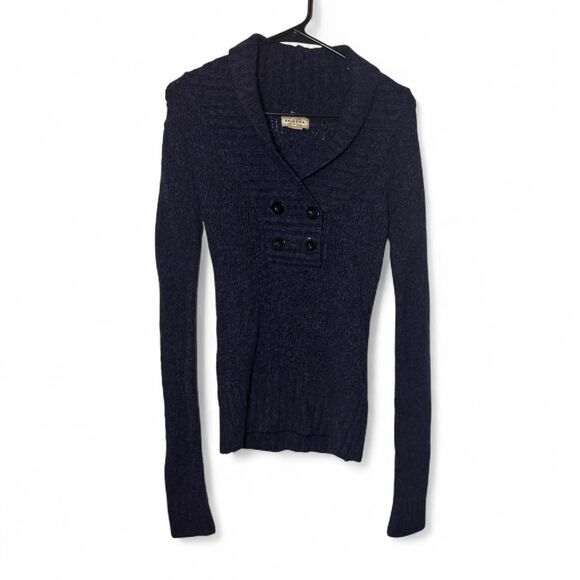 Arizona Small Deep Purple Cozy Knit Sweater Dark Academia - Picture 1 of 5